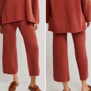 Free People Hailee Pants In Rust Terracotta